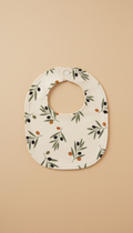 Baby Bib Olive Print Cotton
